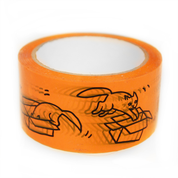 Скотч "Коты и коробки"