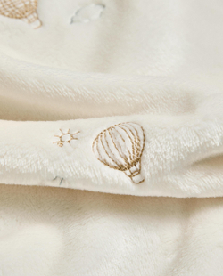 Zara Home плед детский из полиэстера, кремовый, 90x120 см