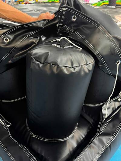 Надувная подушка «Полёт» для приземлений и отработки трюков, 4,1×3,3×0,9 м