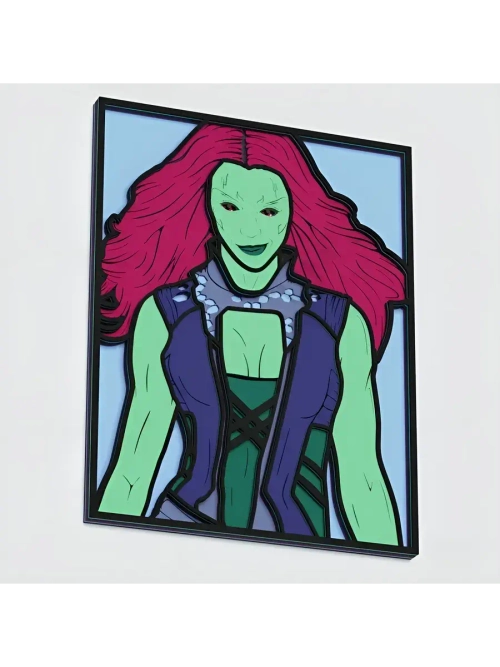 3D Картина по номерам из дерева Гамора, 23x30 см