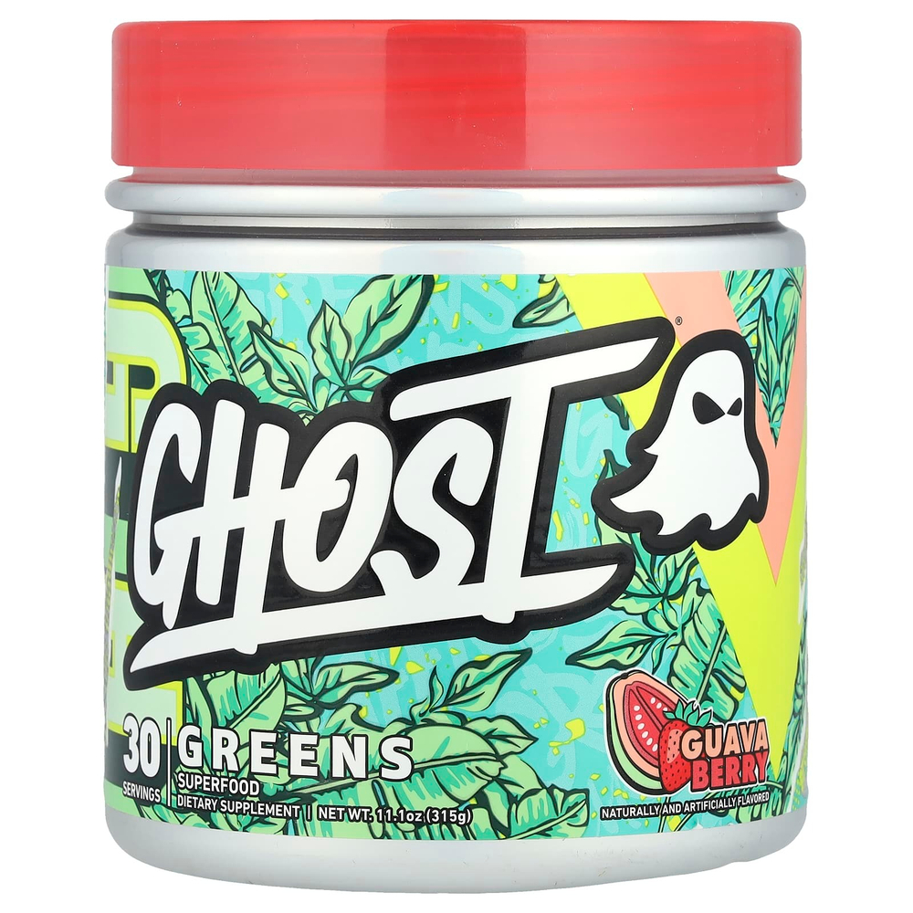 Ghost, Greens, ягоды гуавы, 315 г (11,1 унции)