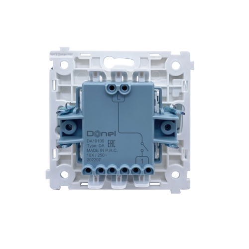 Механизм выключателя 1-клавишного, схема 1, 10 A 250 В~ серия DA