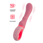 Розовый вибратор для G-стимуляции 19см ToyFa Flovetta Rose 457723