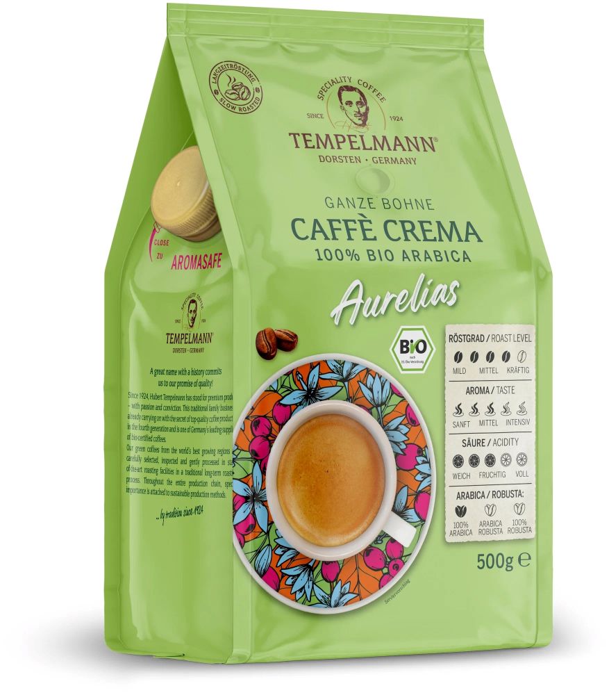 Кофе в зернах Tеmpelmann Caffe Crema Aurelias 500 г