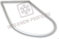 Уплотнитель для холодильника ЗиЛ КХ-240 (овальный) размер 3100*630 мм(013)
