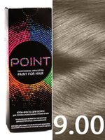 POINT. Краска для волос, тон №9.00, Светлый блондин для седых волос 100мл