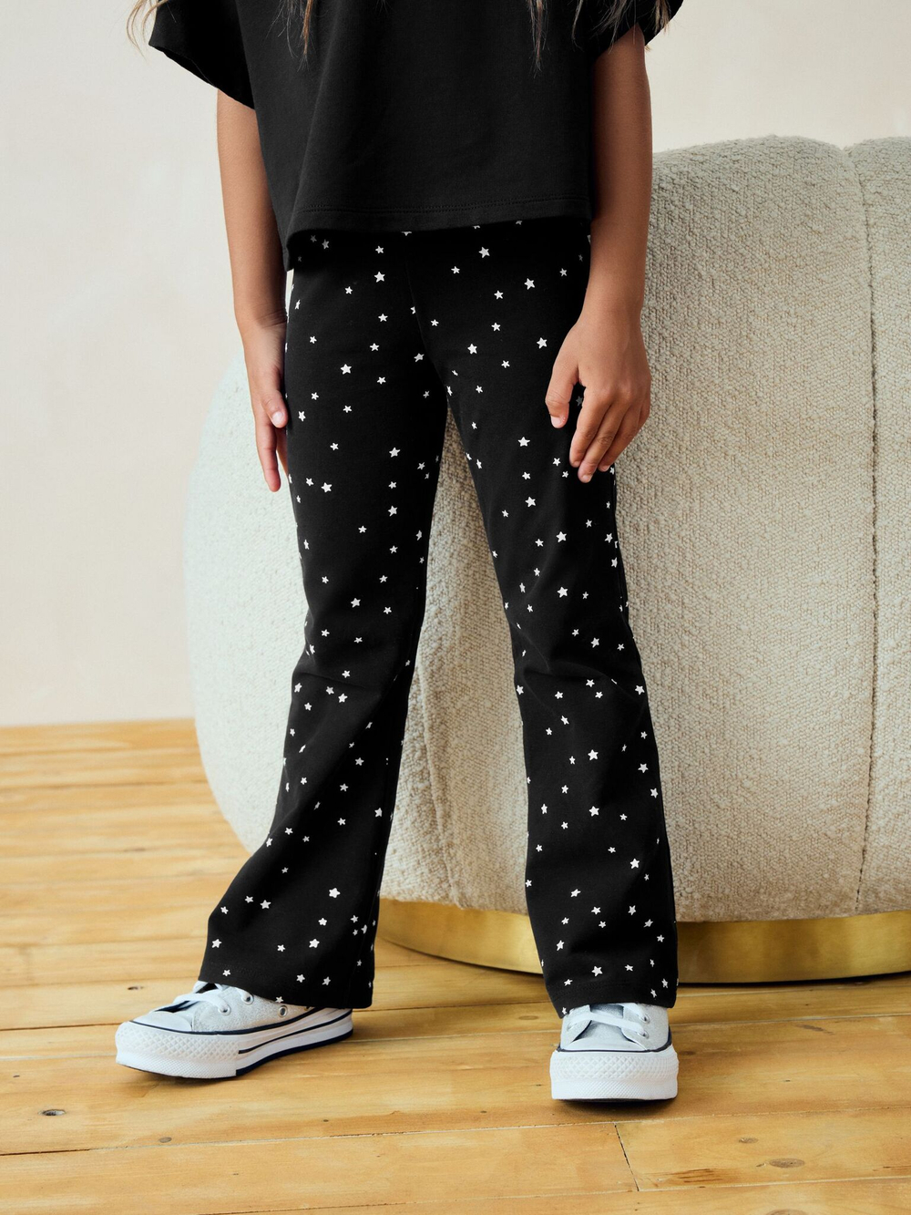 Легинсы-клеш для девочки Next B97-779, Черный