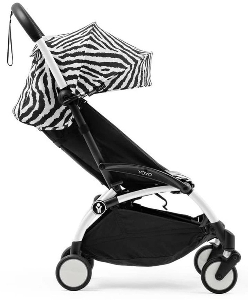 Коляска прогулочная Stokke YOYO3 рама белая White Zebra
