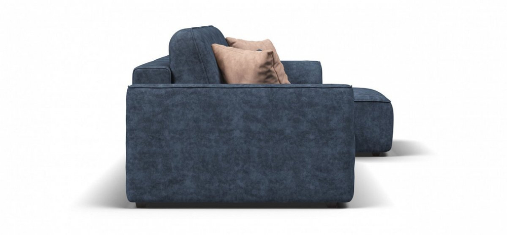 Угловой диван Кинг Велюр Роял синий