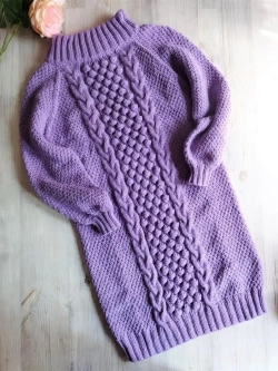 Платье вязаное