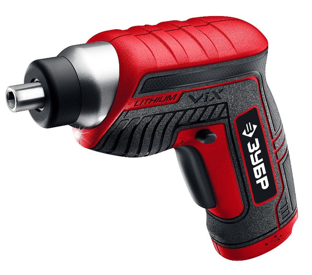 Аккумуляторная отвертка ЗУБР Vix 3.6 В, 10 бит (ЗО-Е-3.6 Ли)