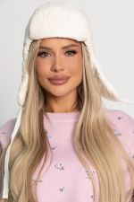 Ушанка стёганая (айвори) УС2 LT Collection