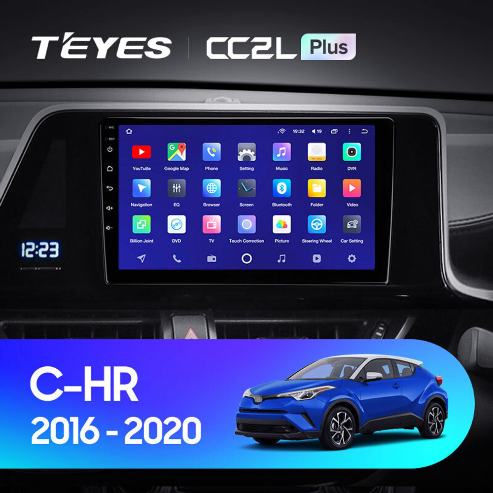 Teyes CC2L Plus 9" для Toyota C-HR 2016-2020 (прав)