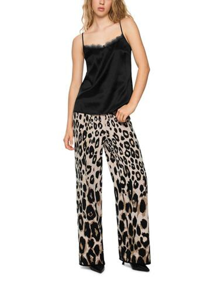 Marc Cain Топ из шелка с кружевом