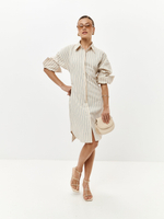 Платье-рубашка Саша в цвете озёрной прохлады