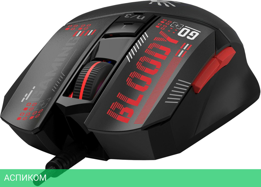 Мышь A4Tech Bloody W60 Max Mini черный