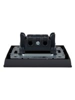 BRITE Выключатель 2-клавишный 10А в сборе ВСР10-2-0-БрГ графит IEK