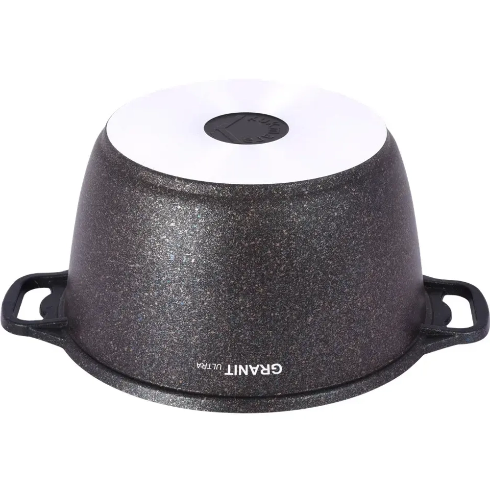 Кастрюля 6л «Granit ultra» (blue) со стеклянной крышкой кгг62а