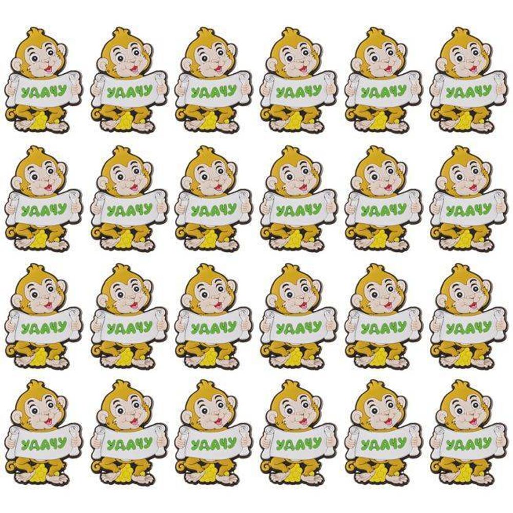 КОМПЛЕКТ ДЕКОРАТИВНЫХ ИЗДЕЛИЙ НА МАГНИТЕ ИЗ 24ШТ. ВЫСОТА=6 СМ.