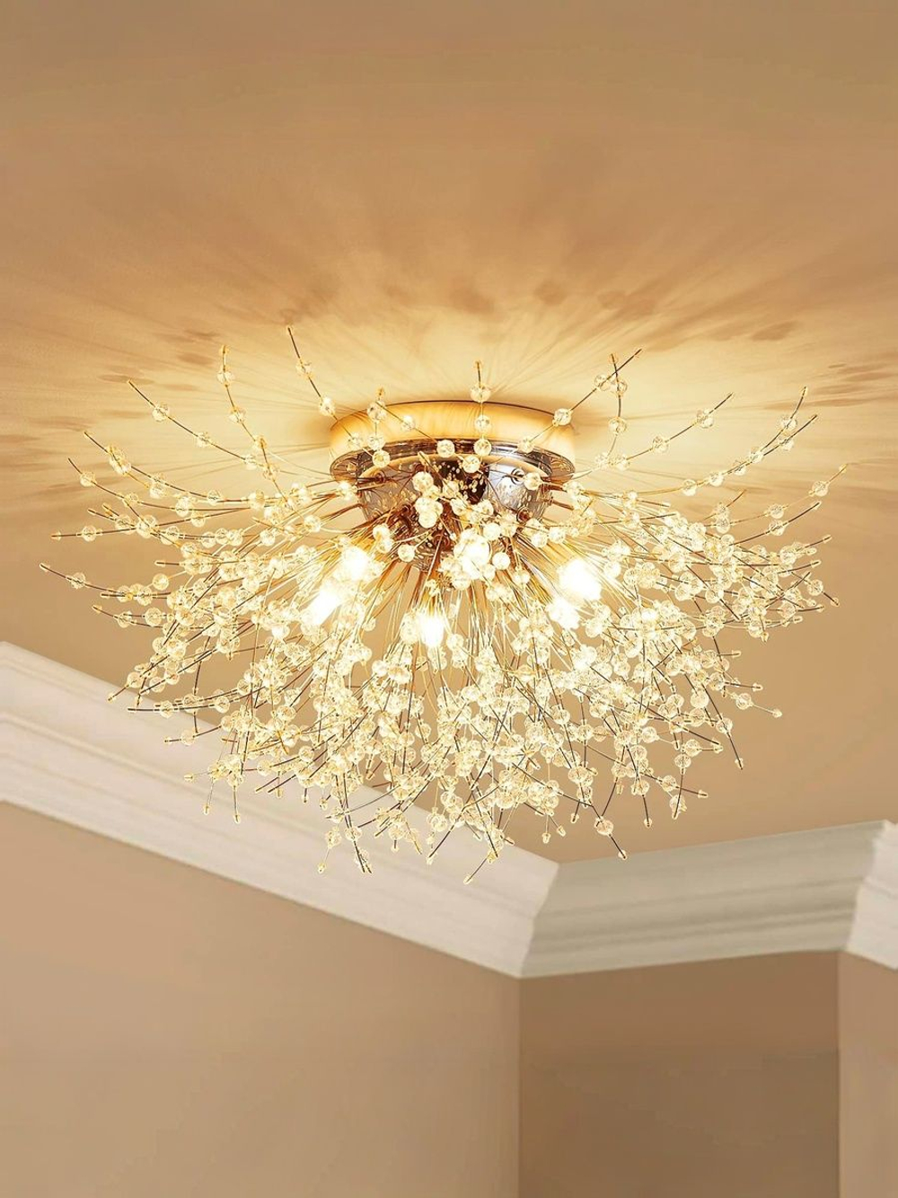 Люстра потолочная Lanbos, 7 ламп G9, 100 Вт LED, до 18 кв м, хром
