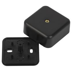 Распаячная коробка ЭРА BS-B-50-50-20 для кабель-канала черная 50х50х20мм IP40