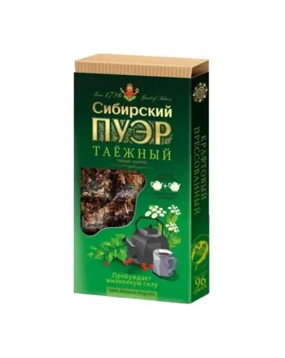 "Сибирский пуэр" таёжный, прессованный крафтовый, 96г.