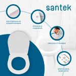 Унитаз-компакт Santek Анимо с диагональным выпуском, эконом- 1 реж., полипропилен, 1WH110032