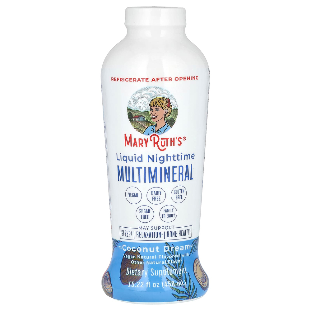 MaryRuth's, Liquid Nighttime Multimineral, Coconut Dream, 450 мл (15,22 жидк. унц.)