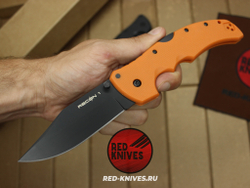 Нож Cold Steel Recon 1 LTW - рукоять оранж нейлон, клинок черный RK/Н13