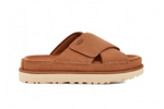 UGG Goldenstar Cross Slide - Chestnut