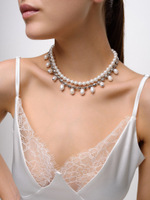 Колье "Rich White" Silver