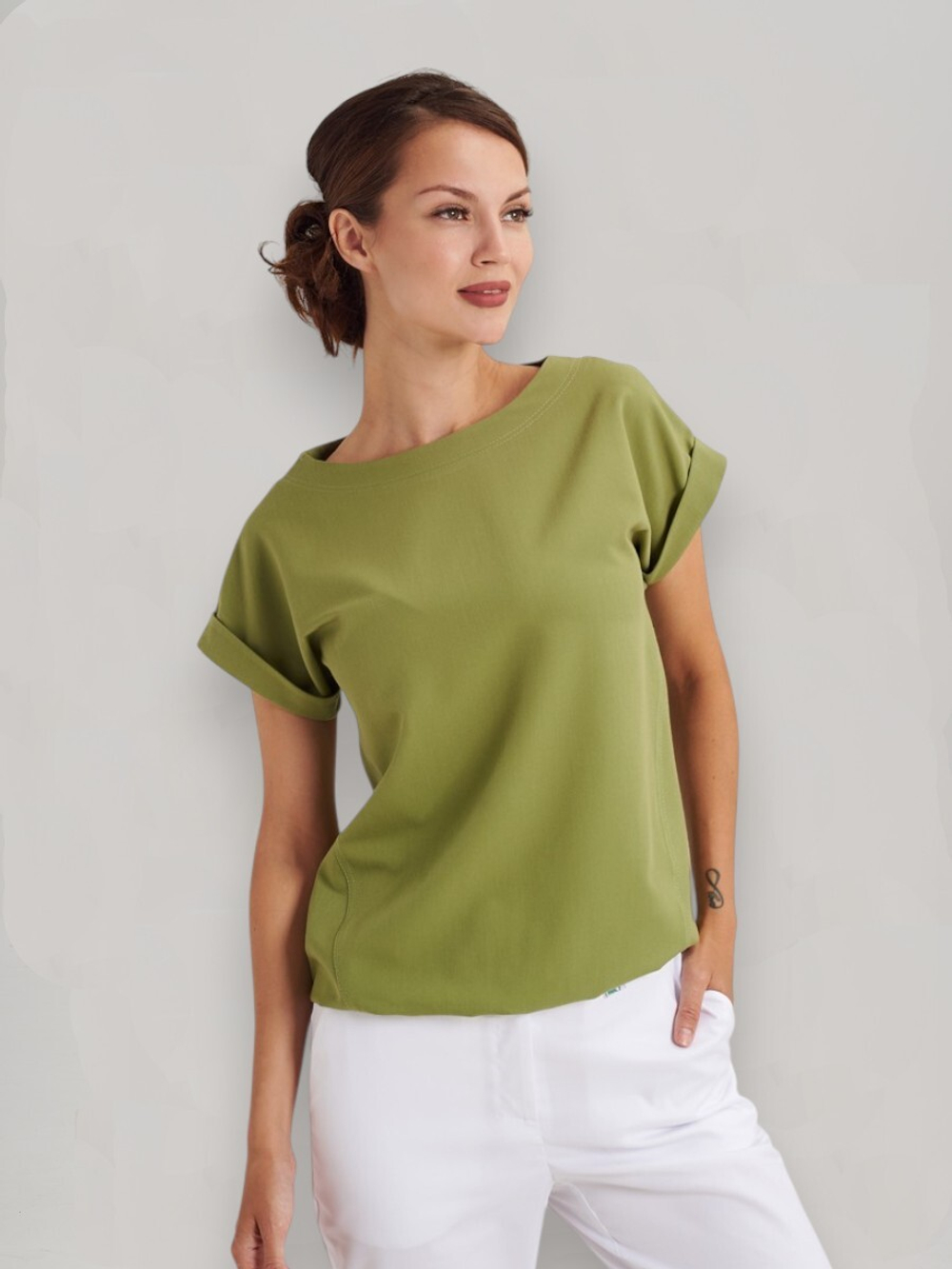 Блуза медицинская женская | Бл-1019 либерти люкс