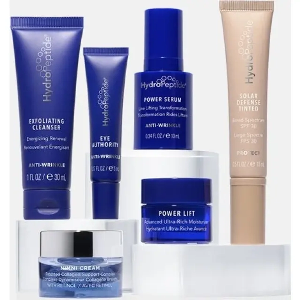 Набор миниатюр для интенсивного омоложения кожи в косметичке