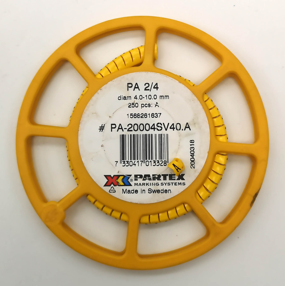 Маркер кабельный сеч.4-10мм PA 2/4 Weidmuller PARTEX РА-20004SV40.A 1568261637 (84 шт.)-
