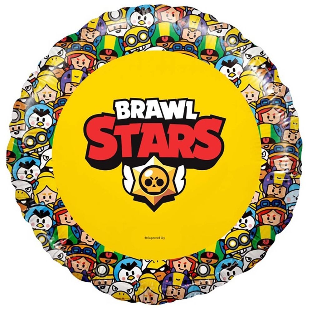 Шар Круг &quot;Brawl Stars Герои Бравл старс&quot; 45 см