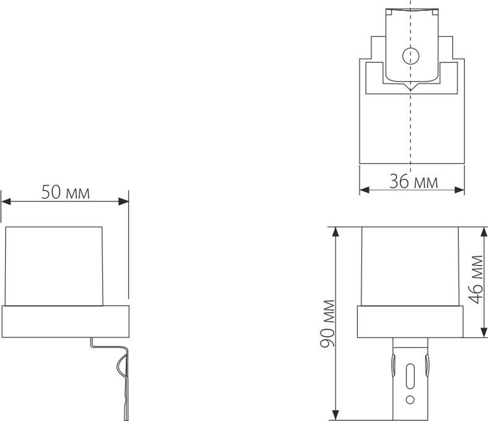 Датчик освещенности 1200W IP44 SNS L 06