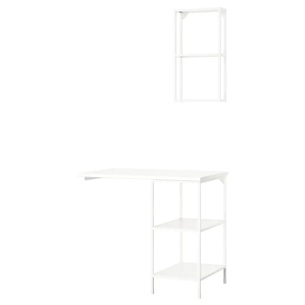 Комбинация для ванной - IKEA ENHET, 101.5х63.5х222 см, белый, ЭНХЕТ ИКЕА