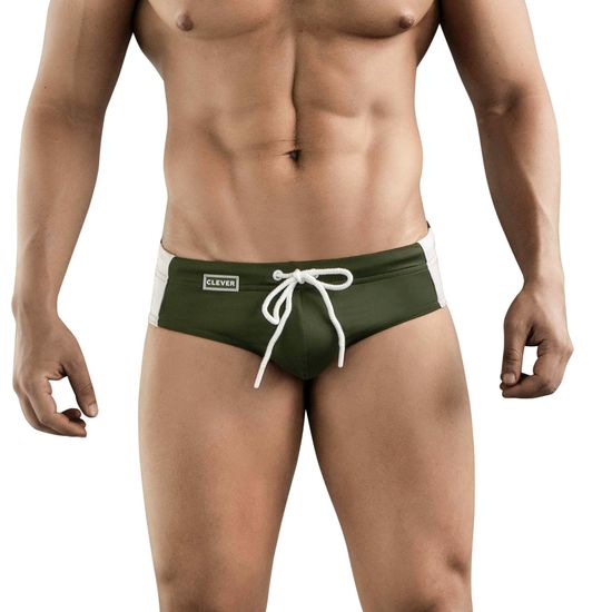 Мужские плавки зеленые Clever Moda VALENCIA SWIMSUIT BRIEF 178810