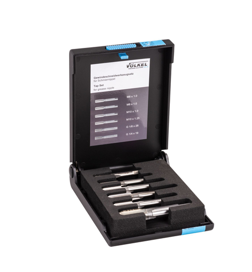 Набор метчиков для смазочных ниппелей M6 — М10 VÖLKEL 47008