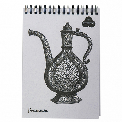 Блокнот для пастели 30л. А4 на гребне Лилия Холдинг "Ice", белый лед, 160г/м2, "холст" БPr4/I