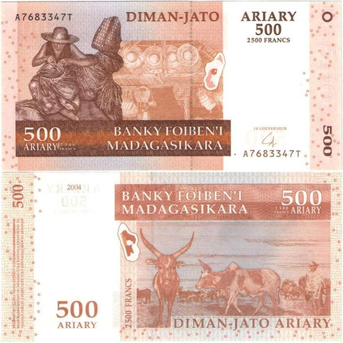 500 ариари 2004 Мадагаскар