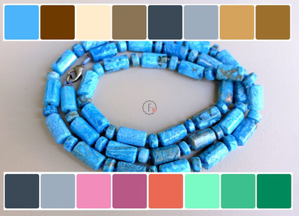 длинные бусы из агата