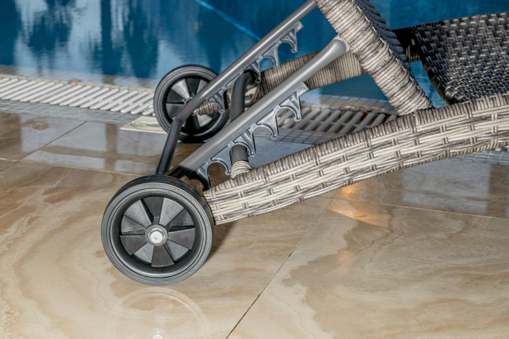 Шезлонг ROYAL FAMILY AGATA серый без матраса