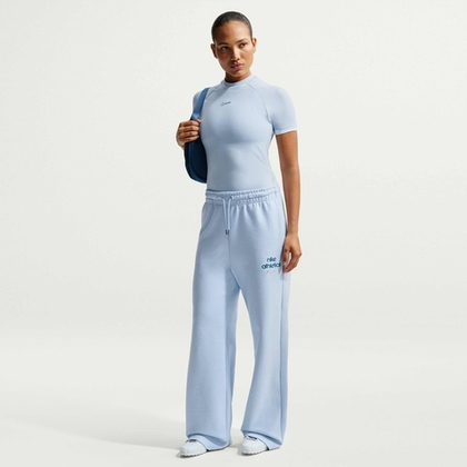 Брюки спортивные женские NIKE W NK PHNX FLC HR PANT WD GLS