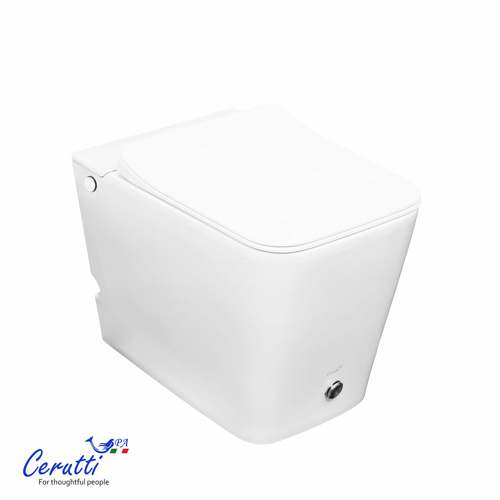 Унитаз приставной Ceruttispa ДИСГРАЦИЯ (DISGRAZIA) Pulse CT7269 с функцией импульсного смыва (600х350х410)