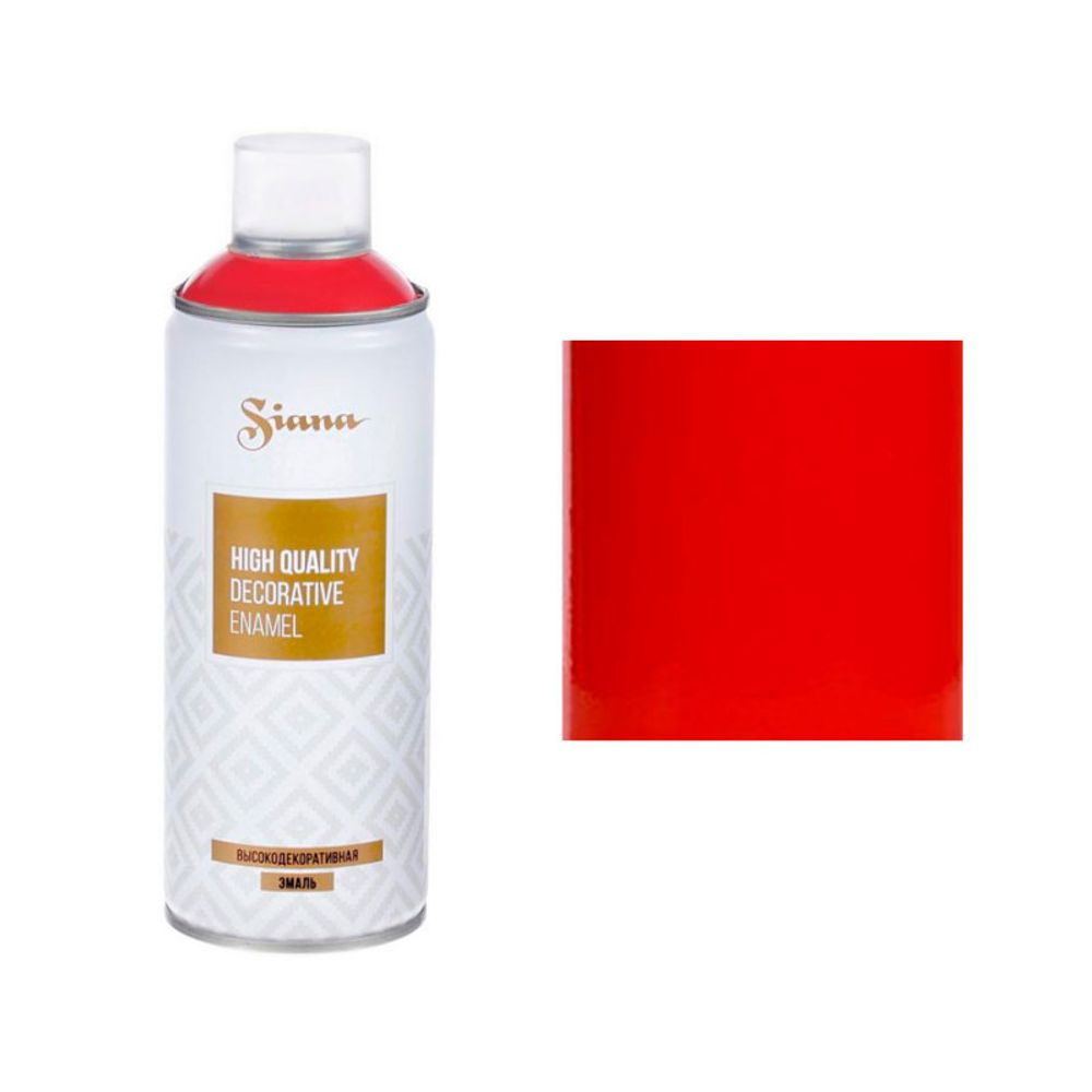 Краска-спрей матовая "Siana high quality" 0,52л (Красный)