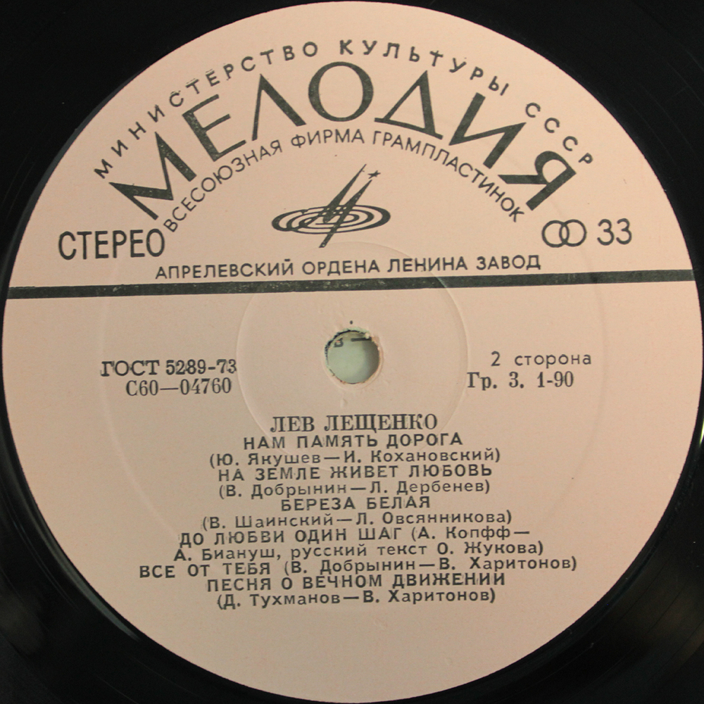 Лев Лещенко / Лев Лещенко (LP)