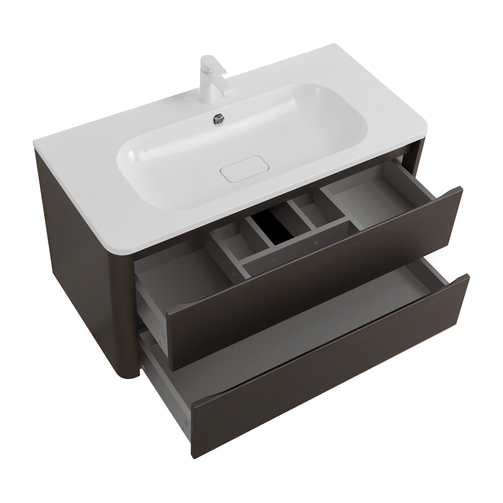 Мебель для ванной Cezares RELAX 100 Оружейная сталь RELAX-1000-2C-SO-GM