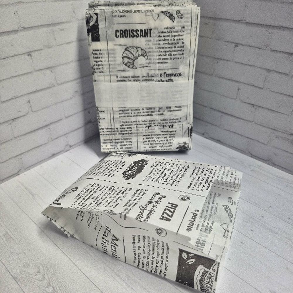 Пакет бум Д/ КАРТФРИ ГАЗЕТА 175*110*50 (100шт)/2500 ЖИРОСТ