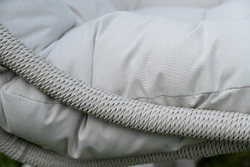 "Севилья" кресло-кокон из искусственного ротанга, цвет светло-серый